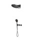 Set Doccia Incassati Termostático BOLONIA Black gun metal