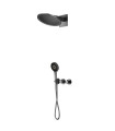 Set Doccia Incassati Termostático BOLONIA Black gun metal