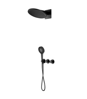 Set Doccia Incassati Termostático BOLONIA Nero
