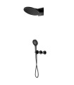 Set Doccia Incassati Termostático BOLONIA Nero