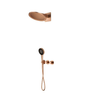 Set Doccia Incassati Termostático BOLONIA Oro rosa