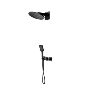 Set Doccia Incassati Termostático INARI Nero