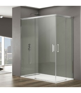 Schermi 2 fissi + 2 scorrevoli as angolo BASIC