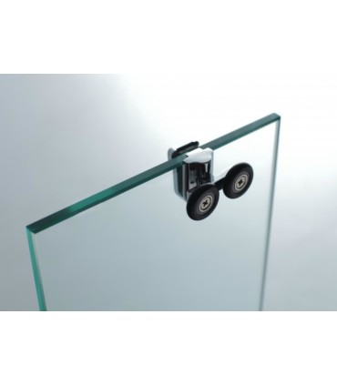 Box doccia frontale fisso + 1 porta scorrevole AKTUAL