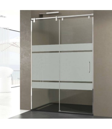 Mampara INOX fijo + corredera FUTURA