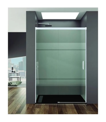 Box doccia fisso + porta scorrevole BASIC BIANCO