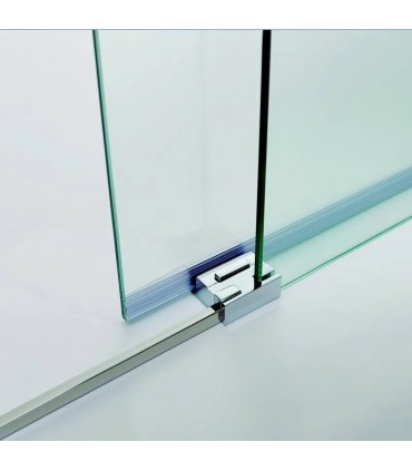 Box doccia fisso + porta scorrevole BASIC BIANCO
