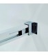 Box doccia fisso + porta scorrevole BASIC TITANIO