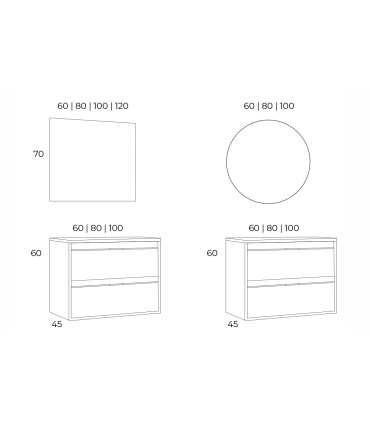 Mobile bagno ETNA 80