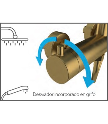 Set doccia a leva singola INVERTER R ORO