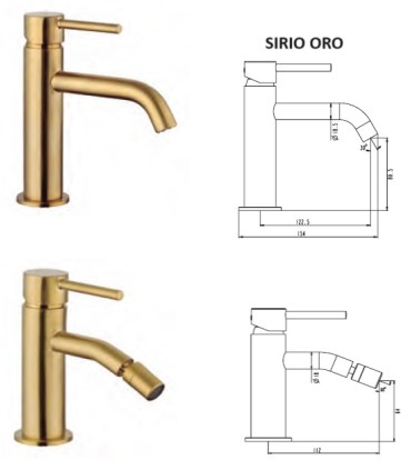Set doccia a leva singola INVERTER R ORO