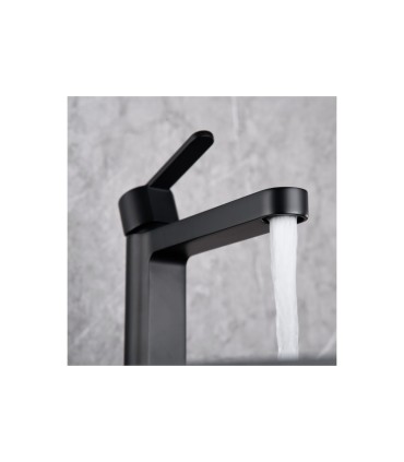Miscelatore monocomando lavabo ROMA Nero Opaco
