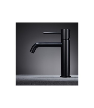 Rubinetto Lavabo Monocomando Nero Opaco Serie MONZA