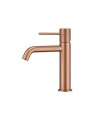 Rubinetto Lavabo Monocomando Oro Rosa Spazzolato Serie MONZA