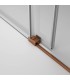 Box doccia fisso + porta scorrevole BASIC RAME