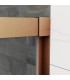 Box doccia fisso + porta scorrevole BASIC RAME