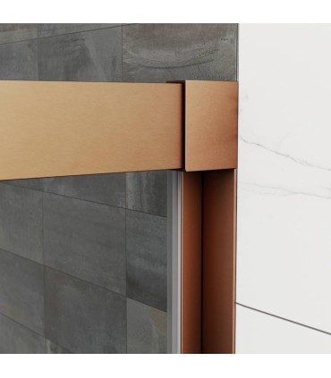 Box doccia fisso + porta scorrevole BASIC RAME