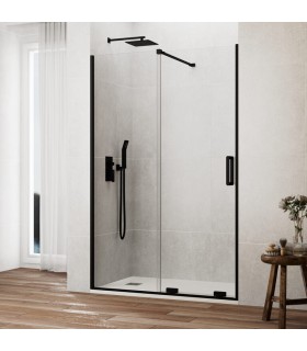 Mampara doccia fissa + scorrevole KENNA NERO