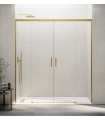 Schermo doccia 2 fissi + 2 scorrevoli BASIC ORO