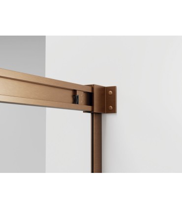 Schermo doccia 2 fissi + 2 scorrevoli BASIC RAME