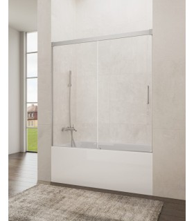 Schermo da vasca 1 fisso + 1 scorrevole BASIC SPAZIO