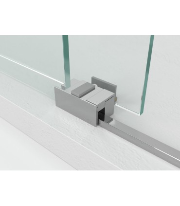 Schermo da vasca 1 fisso + 1 scorrevole BASIC SPAZIO