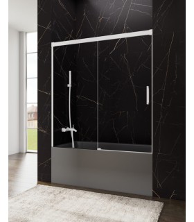 Schermo da vasca 1 fisso + 1 scorrevole BASIC SPAZIO BIANCO