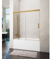 Schermo da vasca 1 fisso + 1 scorrevole BASIC SPAZIO ORO