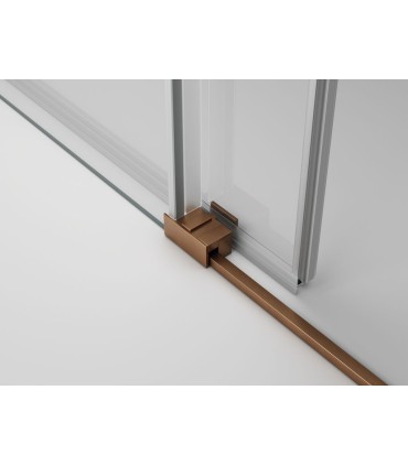 Schermo da vasca 1 fisso + 1 scorrevole BASIC SPAZIO RAME