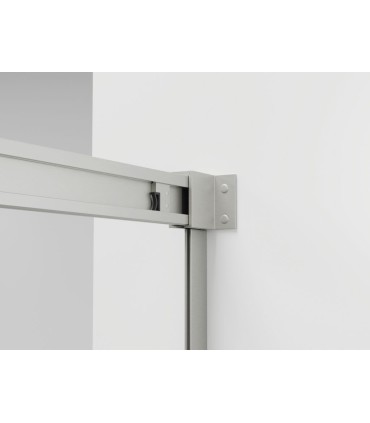 Schermo da vasca 1 fisso + 1 scorrevole BASIC SPAZIO NICHEL