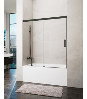 Schermo da vasca 1 fisso + 1 scorrevole BASIC SPAZIO TITANIO