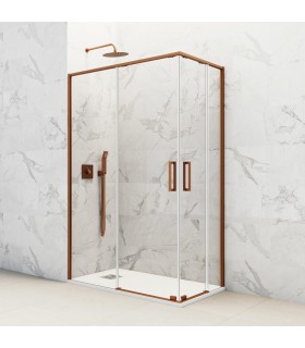 Box doccia angolare 2 fissi + 2 scorrevoli TWENTY RAME