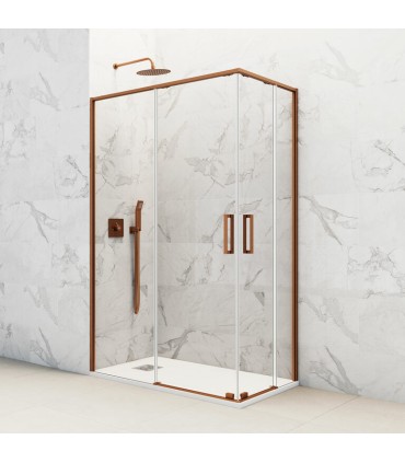 Box doccia angolare 2 fissi + 2 scorrevoli TWENTY RAME