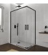Box doccia angolare 2 fissi + 2 scorrevoli TWENTY NERO