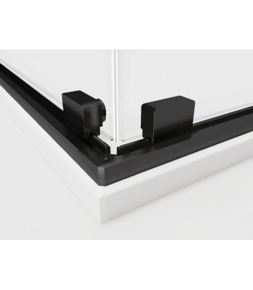 Box doccia angolare 2 fissi + 2 scorrevoli TWENTY NERO