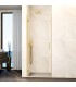 Box doccia con 1 porta battente GLASS con cerniera su profilo ORO