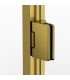Box doccia con 1 porta battente GLASS con cerniera su profilo ORO