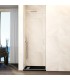 Box doccia con 1 porta battente GLASS con cerniera su profilo NICHEL