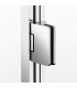 Box doccia 1 porta battente GLASS con cerniera su profilo e chiusura su profilo