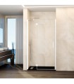 Box doccia fisso + porta battente GLASS con chiusura a profilo magnetico BIANCO