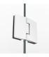 Box doccia Fisso + Battente con laterale fisso GLASS BIANCO chiusura magnetica