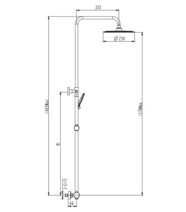 Set doccia a leva singola INVERTER R RAME