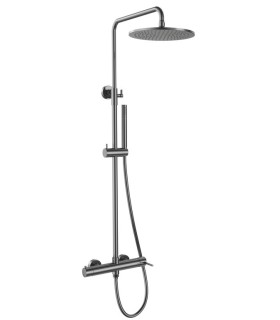 Set doccia termostatico rotondo ROUND ELITE TITANIO