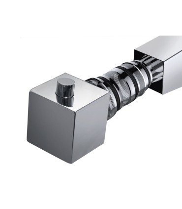 Set doccia termostatico quadrato QUADRA ELITE NERO