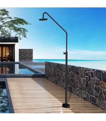 Rubinetto doccia da esterno nero Alaska