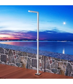 Doccia da esterno quadrata in acciaio inox S.316 Alabama