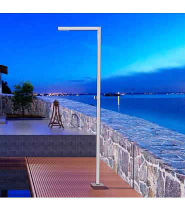 Doccia da esterno quadrata in acciaio inox S.316 Alabama