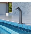 Cascata per piscina in acciaio inox S.316 grigio cobalto Niagara