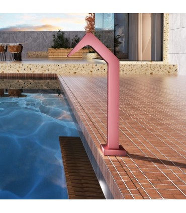Cascata per piscina in acciaio inox S.316 rosa corallo Niagara