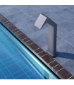 Cascata grande per piscina in acciaio inox S.316 Grigio Cobalto Niagara